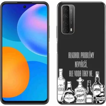 Pouzdro na mobilní telefon Gelový kryt mmCase na Huawei P Smart (2021) - vtipný text černé pozadí