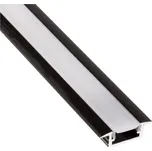 IN-LIGHT Zapuštěný LED profil INLINE MINI XL černý Barva difuzoru: čirá