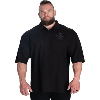 Pánské tričko Gasp NC POLO IRON TEE BLACK – tričko s límečkem Gasp černé Velikost: XXXL
