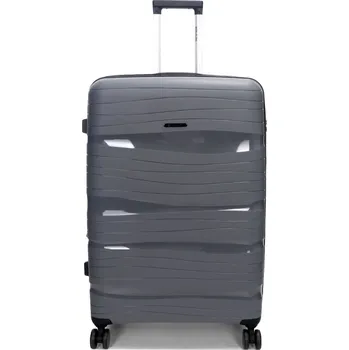 Velký cestovní kufr s expandérem TSA 100l Worldline 283 šedá