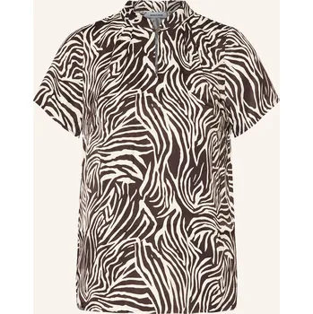 More & More Dámský Halenkový Top, tmavě hnědá / krémová, 34