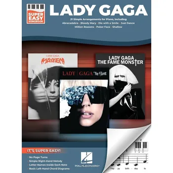 Lady Gaga - Super Easy Songbook - 21 nejvtch psn Mother Monster pro klavr 1536266