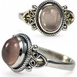 STROMBOLI, prsten, ruženín, stříbro 925/1000