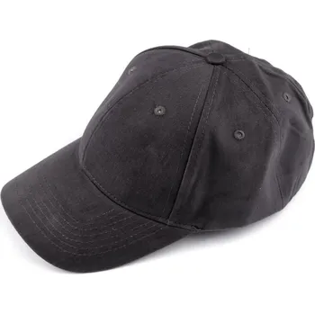 Kšiltovka Bavlněná kšiltovka unisex vhodná k dozdobení - šedá tmavá