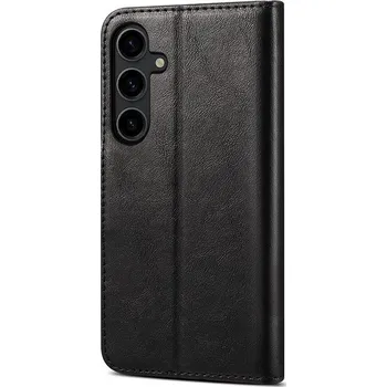 Pouzdro na mobilní telefon Lenuo Leather flipové pouzdro pro Samsung Galaxy S24 černá