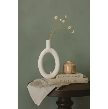 Váza Present Time – Váza Ring High Oval, Ivory