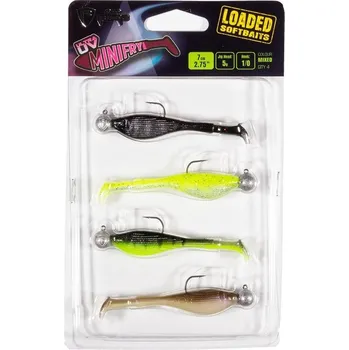 Umělá nástraha FOX RAGE Gumová Nástraha UV Mini Fry Mixed Colour Loaded Lure Pack