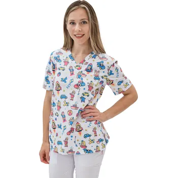 Zdravotnický oděv Perlička® Zdravotnická košile LORA SATTÉ Kinder Barva: Vzor, Velikost: 40