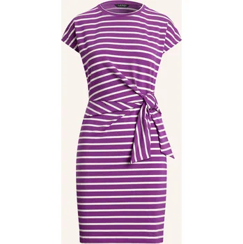 Dámské šaty Lauren Ralph Lauren Dámské Žerzejové Šaty, fialová / bílá, 40