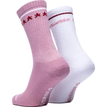 Pánské ponožky Converse CONVERSE PONOŽKY 2PACK Ponožky Converse Half Cushion Crew kombinují stylový vzhled s praktickými funkčními prvky. Díky jedinečné struktuře s hlubokými drážkami zajišťují lepší cirkulaci vzduchu, efektivní odvod vlhkosti a optimální regulaci teplo