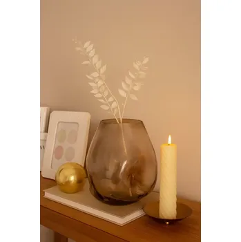Váza Bloomingville – Váza Ifza, hnědá sklo – 20 cm