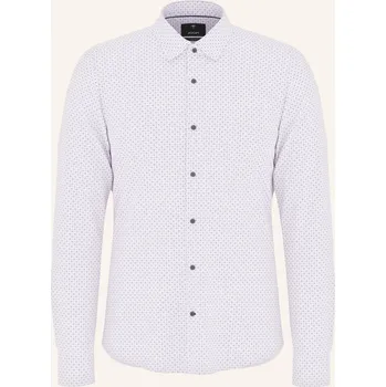 Pánská košile Joop! Pánská Košile Pit Slim Fit, bílá / tmavě šedá / šedá, 42