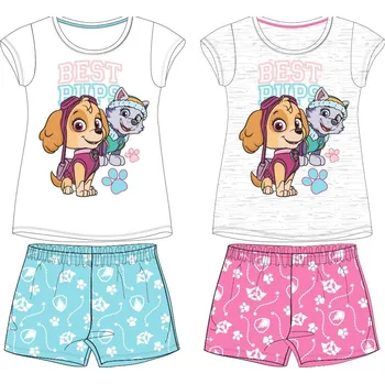 Chlapecké pyžamo Paw Patrol - Tlapková patrola -Licence Dívčí letní pyžamo - Paw Patrol 52041733, bílá/ tyrkysová Barva: Bílá, Velikost: 98