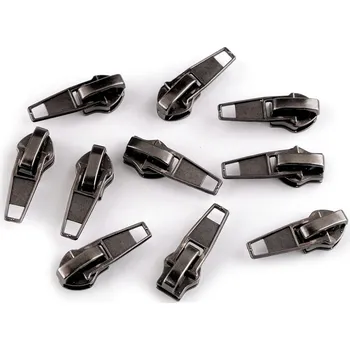 Zip Jezdec ke spirálovým zipům No 7 nikl černý 50 ks