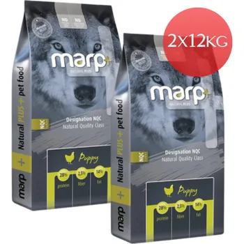 Krmivo pro psa Marp Natural Plus Puppy - pro štěňata 2 x 12kg