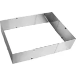 Nastavitelný dortový ráfek obdélník 24/47 × 20/38 cm