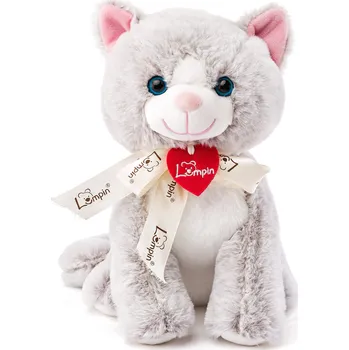 plyšák Kočka Jacqueline světle šedá 25 cm