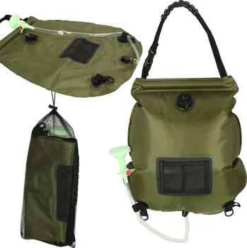 Zahradní sprcha Solární turistická sprcha s teploměrem, 20l