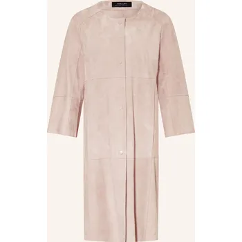 Dámský kabát Marc Cain Dámský Kožený Kabát, 702 light desert taupe, 40