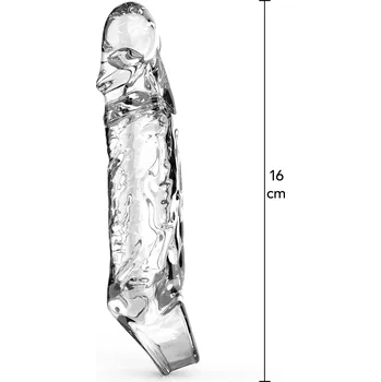 Návlek na penis ToyJoy Get Real Extension Sleeve Medium clear prodlužovací návlek na penis