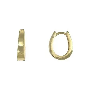 Náušnice Stříbrné náušnice gondolky pozlacené