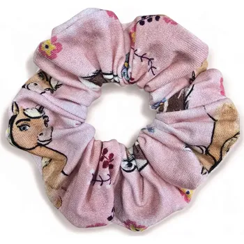 ESITO | Gumička do vlasů scrunchies Horse - růžová / UNI