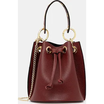 Kabelka Kožená kabelka Answear.LAB 926.hak burgundské 83X, vel. ONE SIZE