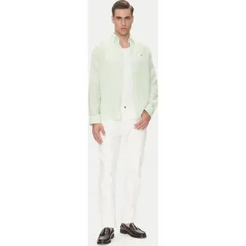 Pánská košile Tommy Hilfiger Košile MW0MW34602 Zelená Regular Fit XXL
