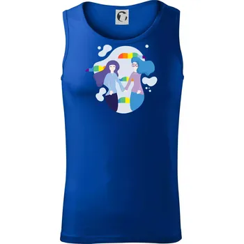 LGBT holky - Tílko pánské Core - S ( Královská modrá )