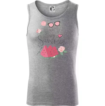 Summer Watermelon - Tílko pánské Core - S ( Tmavě šedý melír )