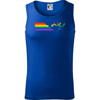 Lesby symbol duha - Tílko pánské Core - L ( Královská modrá )