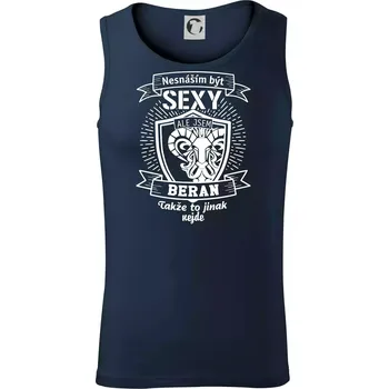 Nesnáším být tak skvělý - Beran - Tílko pánské Core - L ( Námořní modrá (velmi tmavá - téměř černá) )