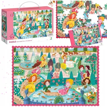Puzzle TM Toys Puzzle Puzzle 100dílné puzzle Princezny na promenádě