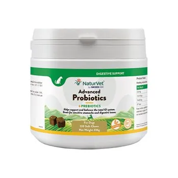 NaturVet Advanced Probiotics +120 Chews doplňkové krmivo pro psy
