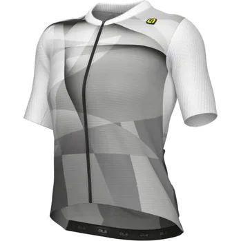 cyklistický dres ALÉ Cyklistický dres s krátkým rukávem - SPRINTER R-EV1 - bílá/fialová/šedá