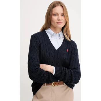 Dámský svetr Svetr Polo Ralph Lauren dámský, tmavomodrá barva, 211971870 59X, vel. XXS