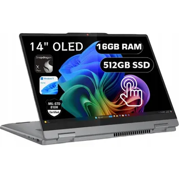 Notebook Notebook Lenovo IdeaPad 5 2v1 14Q8X9 14" Qualcomm Snapdragon 16 GB / 512 GB šedý