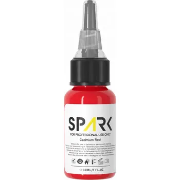 Tetování SPARK Cadmium Red Červená 30ML REACH Tetovací Barva / Tuš Barva na tetování Tattoo
