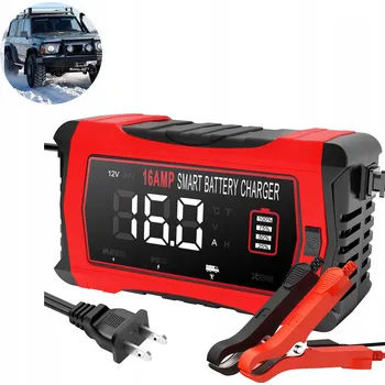 Nabíječka autobaterie Výkonná Inteligentní Nabíječka Autobaterií 24V 12V 6V