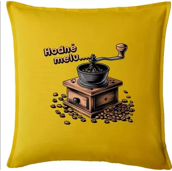 Polštář Hodně melu - Polštář 50x50 - 50x50 - Pouze potah ( Žlutá )