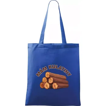 Nákupní taška Mám kulatiny bez věku - Taška bavlněná - 42 x 38 cm ( Královská modrá )