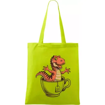 Tea rex - Taška bavlněná - 42 x 38 cm ( Limetková )