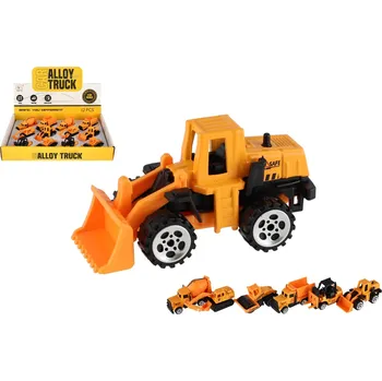 Dětské zboží Teddies Auto stavební mini kov/plast 7cm volný chod mix druhů