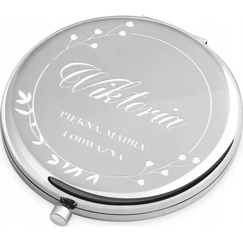 Kosmetické zrcátko Kapesní zrcátko stříbrné Murrano