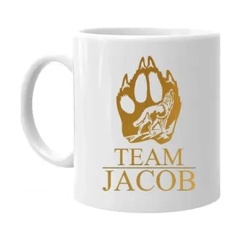 Žertovný předmět Team Jacob - hrnek s potiskem- Tričkový.cz