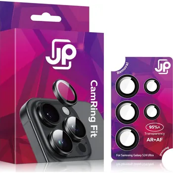 Pouzdro na mobilní telefon JP Camring Fit, sklíčko pro čočku fotoaparátu, Samsung Galaxy S24 Ultra, černé
