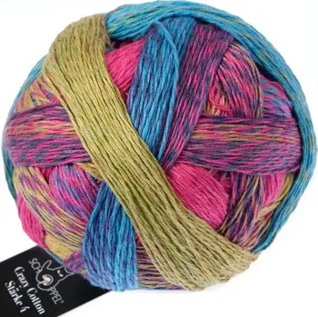 Příze Schoppel Wolle Crazy Cotton Stärke 4 2597 Ladies First (Příze Crazy Cotton Stärke 4 2597 Ladies First)
