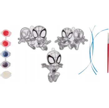 kreativní sada Spidey Vitráž – sada na malování, závěsná dekorace na okno (suncatcher)