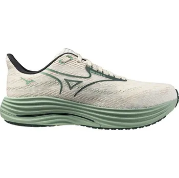 Pánská běžecká obuv Pánská běžecká obuv Mizuno Wave Rider 29 White/Bistro Green/Creme de Me UK 10,5