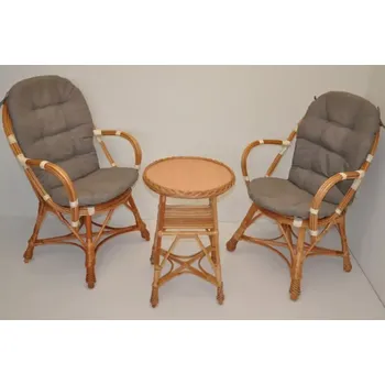 Jídelní set Sedací souprava Dian s područkami - šedý melír - SLEVA 3% s kodem radost25